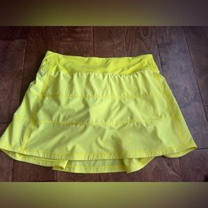 Lululemon Athletica Yellow Skirt